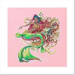 Mermaid Reva Prisma Posters and Art